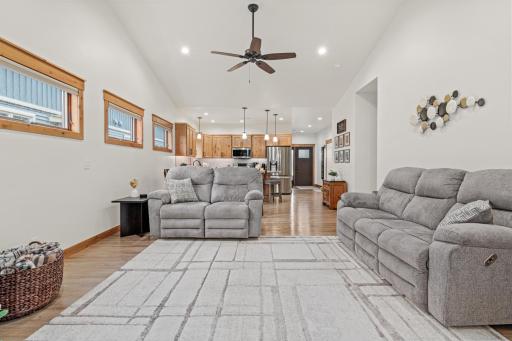 Step inside to an open main living area filled with natural light.