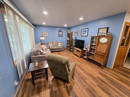 West facing living room provides plenty of natural light