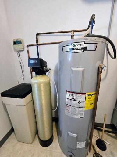 Water softener owned, gas water heater 7/2019