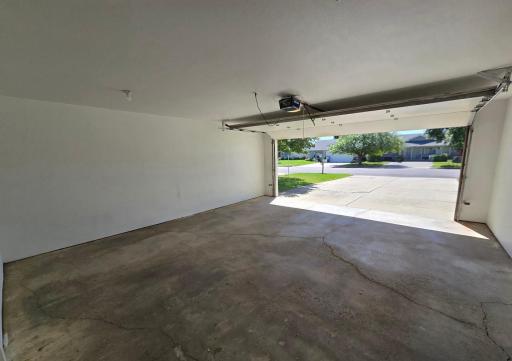 Interior of garage is sheetrocked. Also freshly painted with 2 coats of paint!