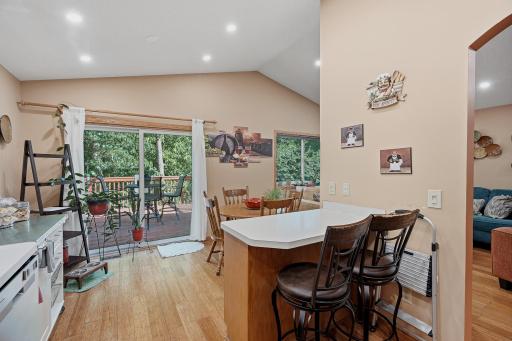 Step out to the deck from your dining area