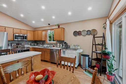 Kitchen with SS Appliances & recessed Lighting