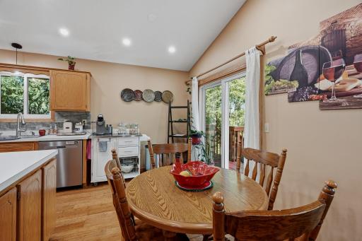 Eat-in Kitchen / Dining / Patio Doors to the Deck