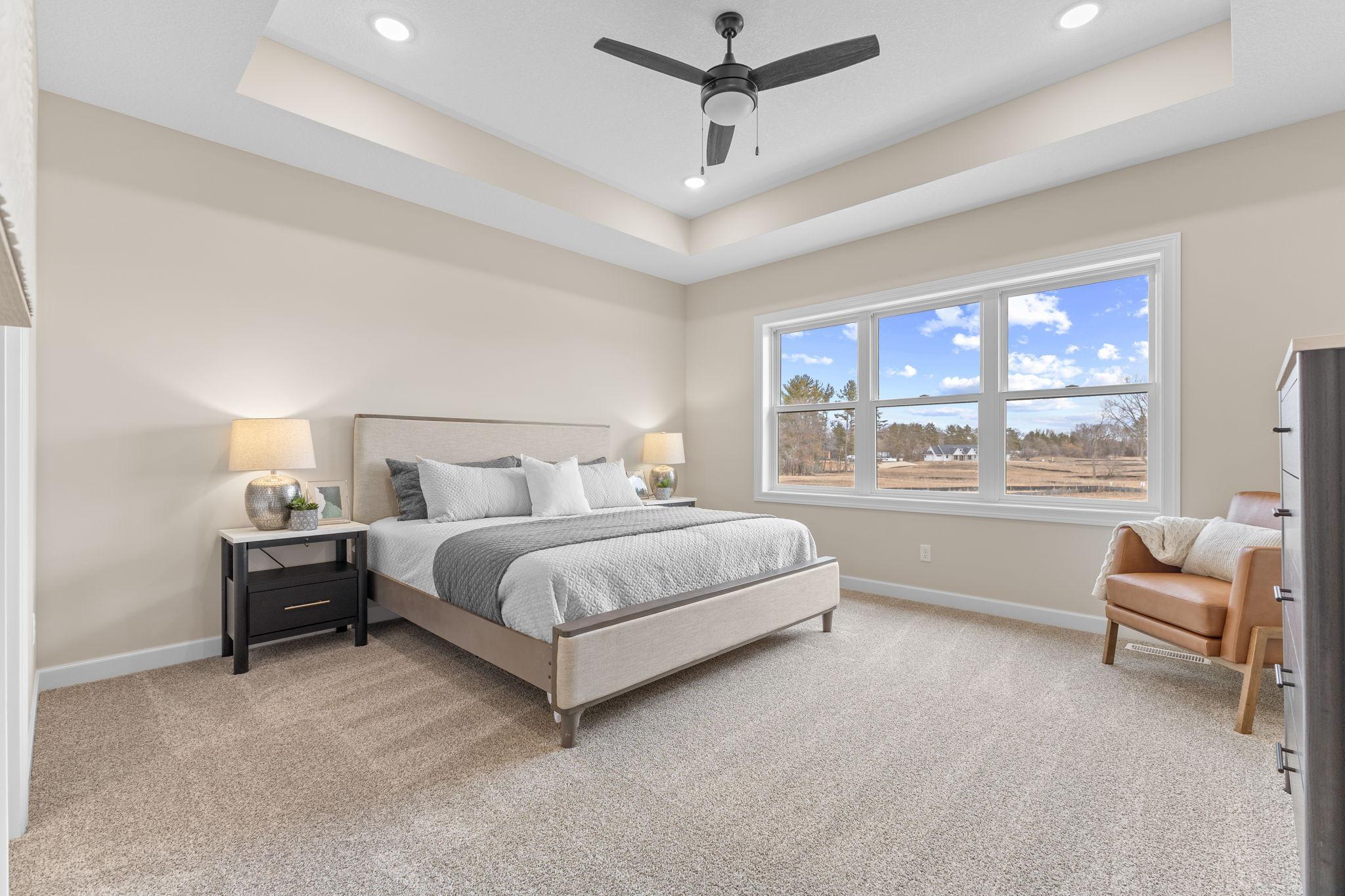 Box Vaulted Primary Bedroom