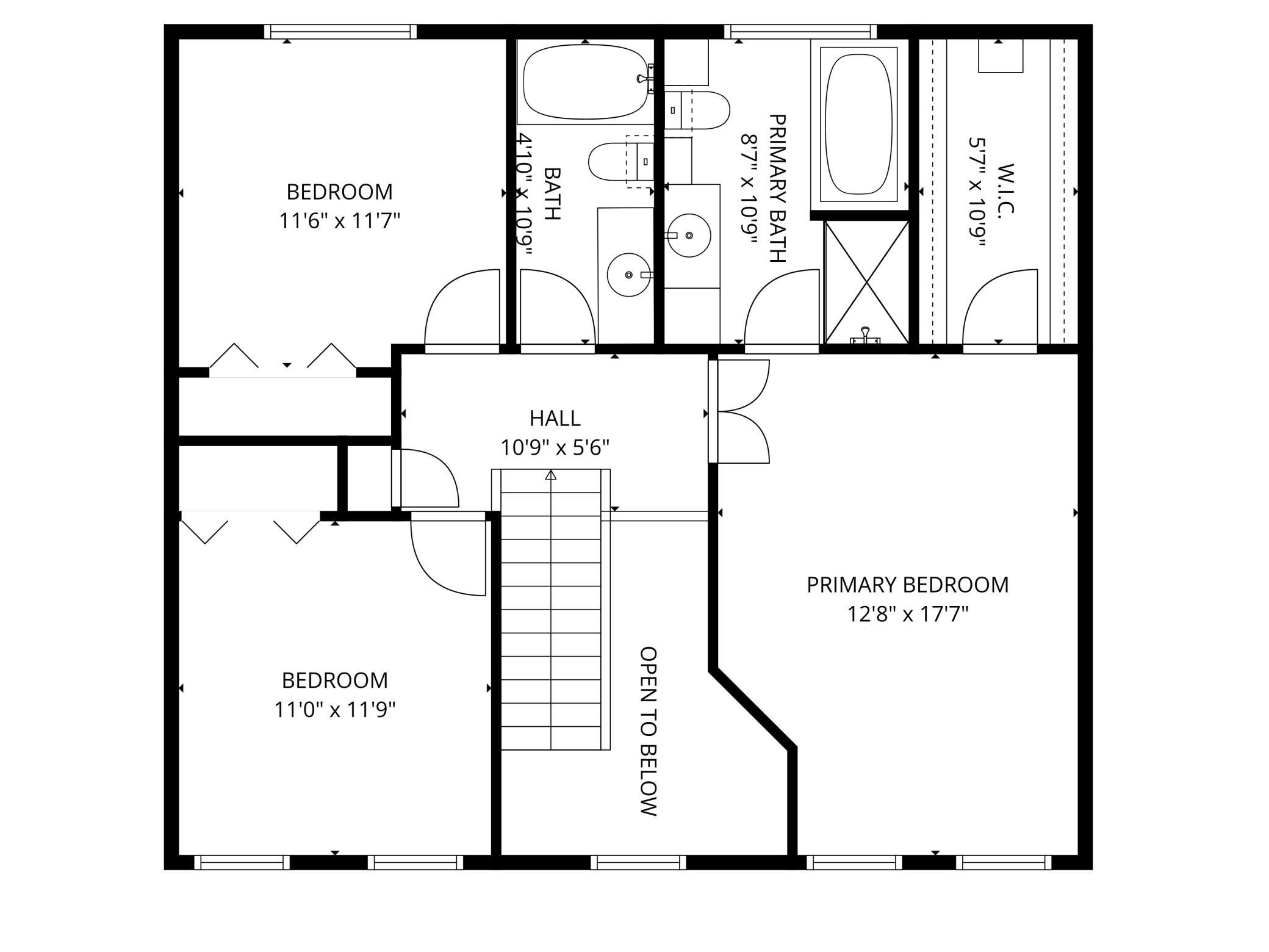 Upper Level Floor Plan