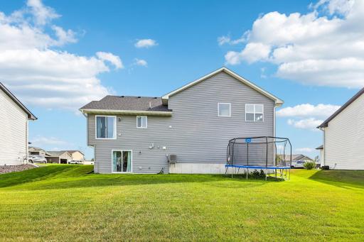 Plenty of space in the back yard.