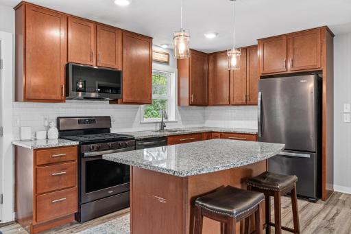 Everyone loves a window above the sink! Lots of counter space for meal prep.