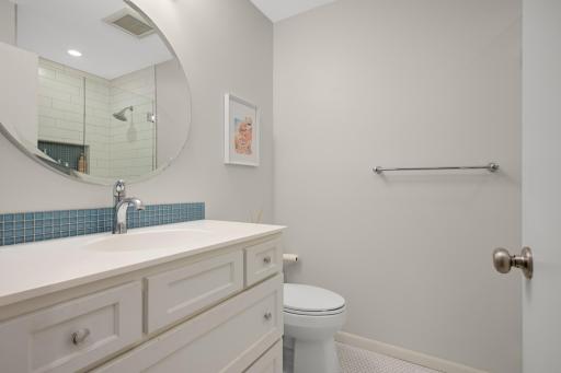 Upper 3/4 bathroom off 3rd bedroom