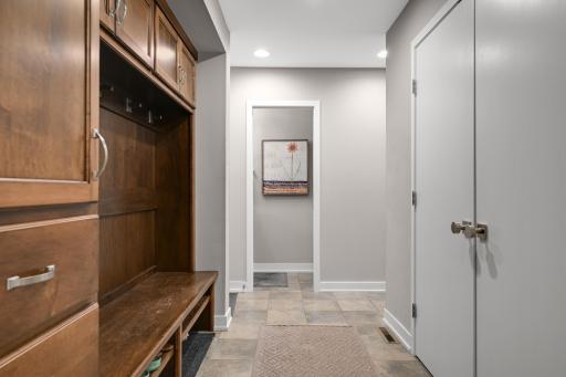 Mudroom off the garage