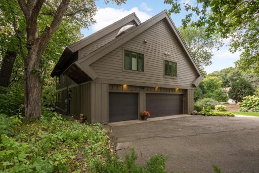 Oversized 3 car garage with storage