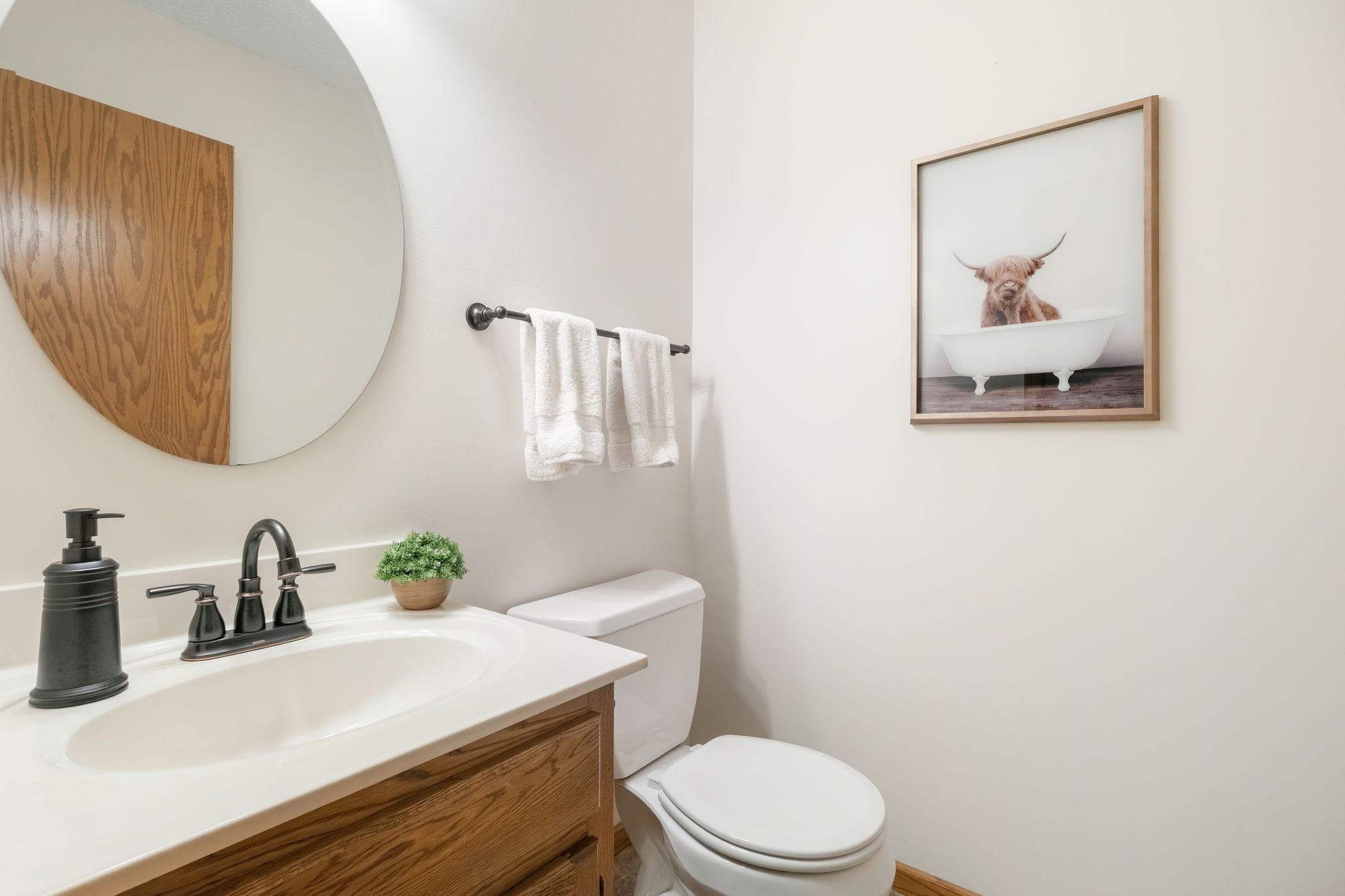 Main floor half bath