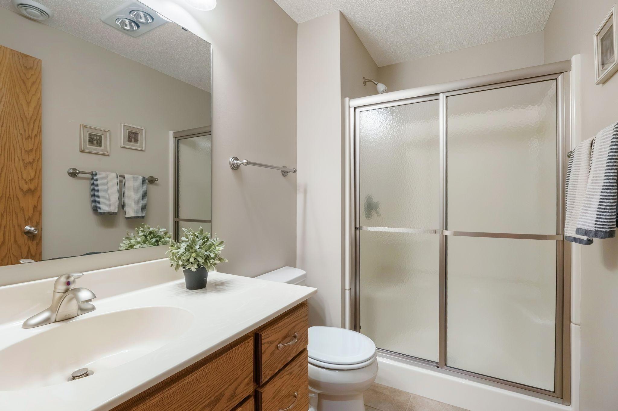 Lower level 3/4 bath