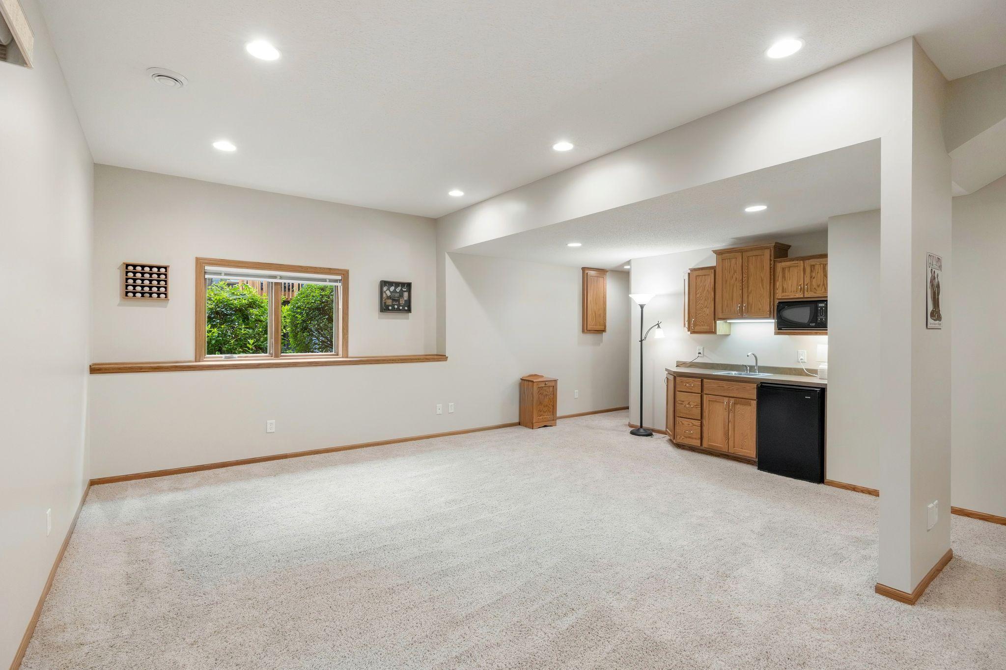 Perfect space for a game table, or play area
