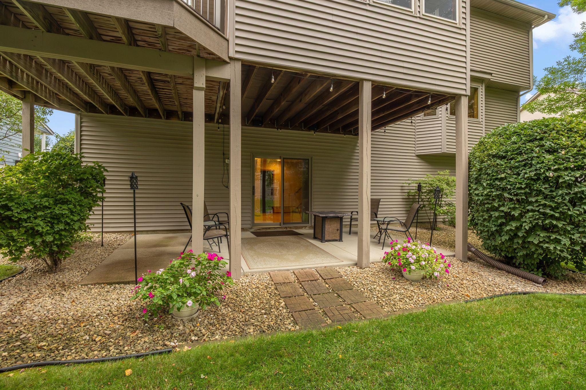 Lower level patio