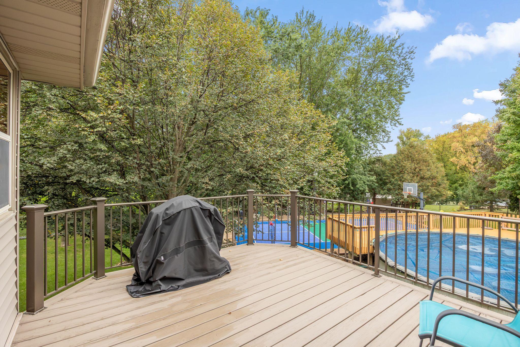 Spacious deck