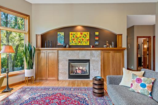 Beautiful arched built in with ample storage. The woodwork throughout the home has been very well taken care of.