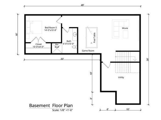 Lower Level Floor Plan