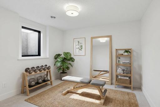 Flexible lower level 5th bedroom! *Photos are from a prior model-Majority of shown options are included in the sales price. Virtually staged to show design options.
