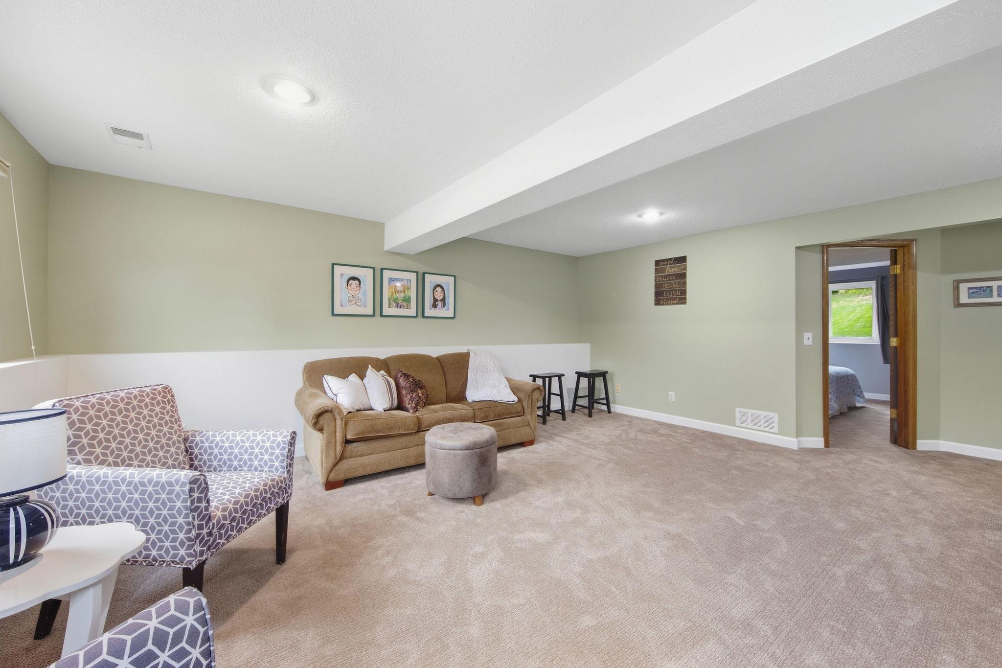 Another family room with daylight windows