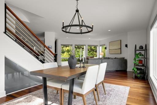 Dining room open to the great room