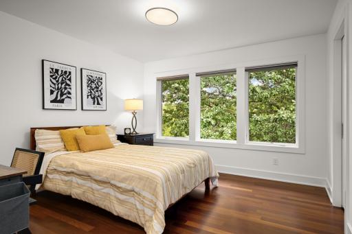 Bedroom #3 with huge windows and lg closet