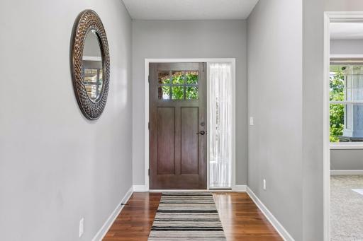 Main door as you enter the home, the office is to your left.
