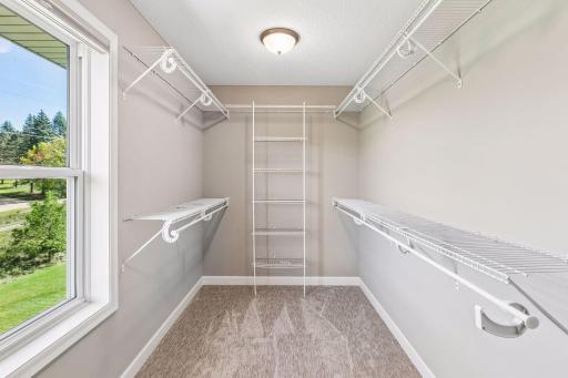 Lots of natural light in the closet.