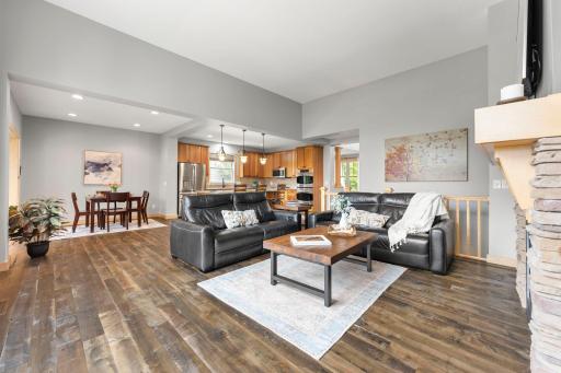 The living room, informal dining area and kitchen are perfectly spaced and sized! 1137 Pioneer Trail, Bayport, MN