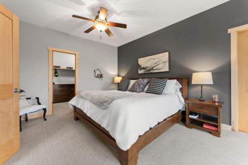 The large Primary bedroom looking into the walk-in closet. 1137 Pioneer Trail, Bayport, MN