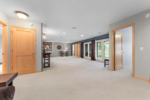 The lower level is thoughtfully laid out with multiple spaces. 1137 Pioneer Trail, Bayport, MN