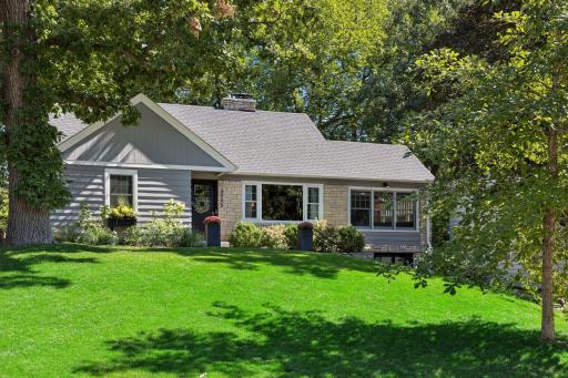 Drought resistant Minnesota NoMow Grass seed was added to limit watering and mowing in the summer months and maintain this beautiful lawn