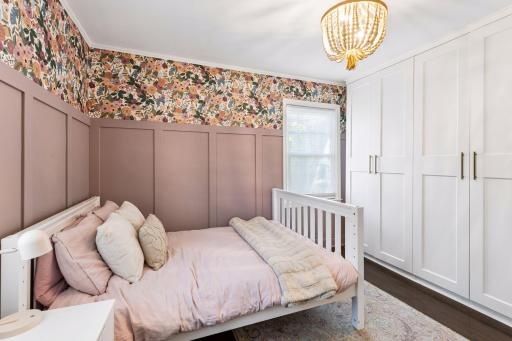 There is lots of additional storage and organization space in both bedrooms