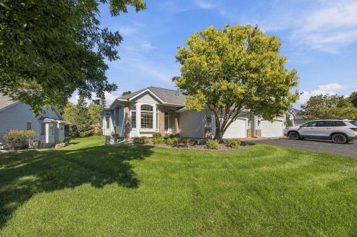 Nicely landscaped. Maintenance free exterior.