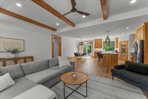 Step inside to a bright and open floor plan that flows seamlessly from the living room into the kitchen and dining area, creating a natural gathering space for everyday living or entertaining.