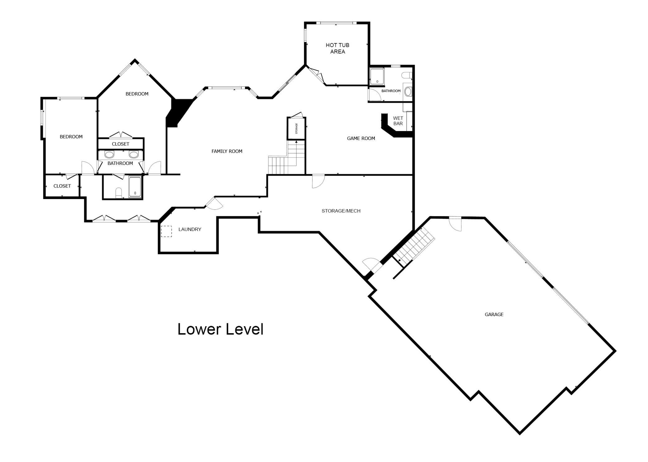 Lower Level Floorplan An Extraordinary Estate Where Privacy Comes Naturally