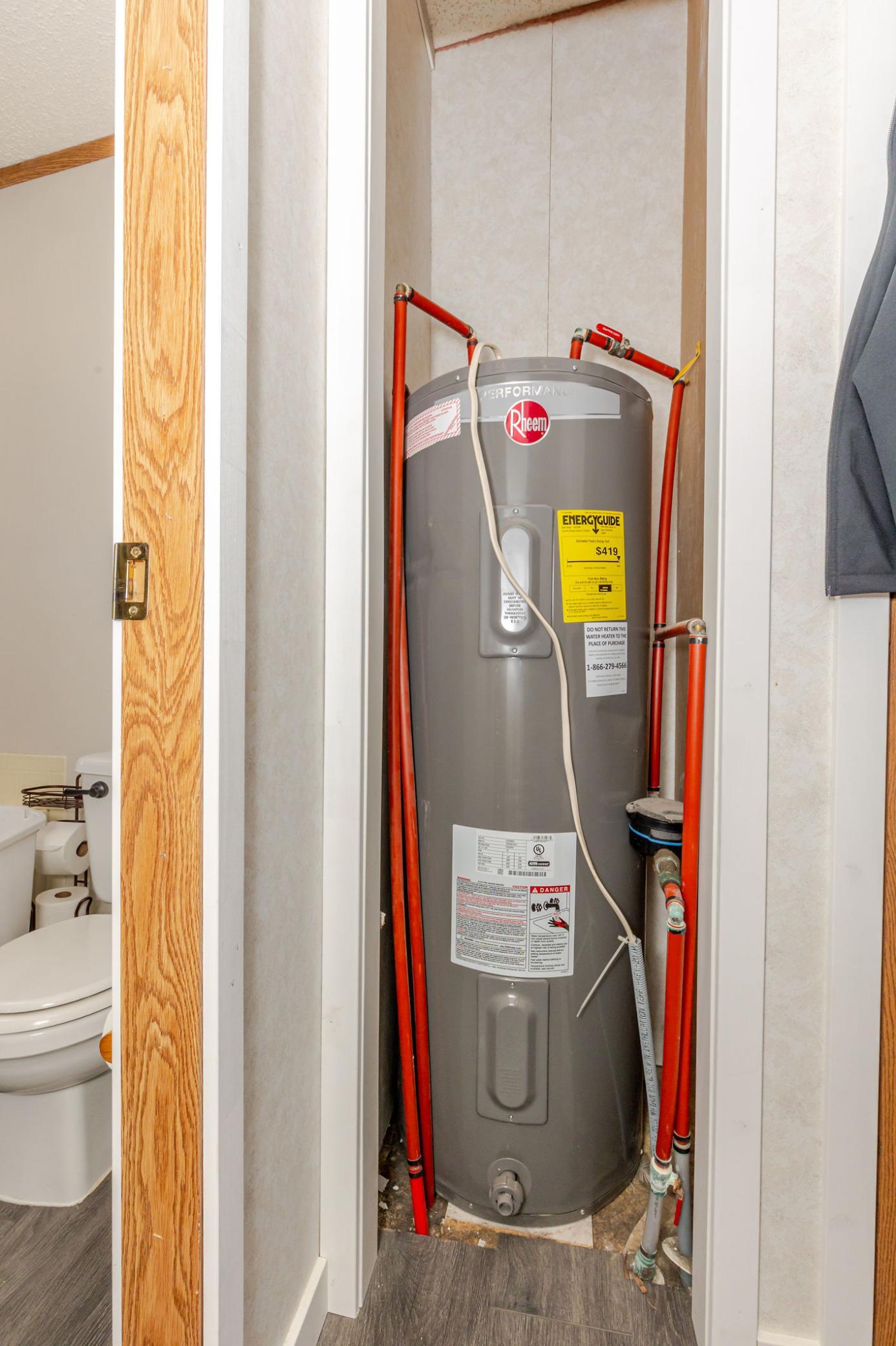 Water Heater in Laundry room