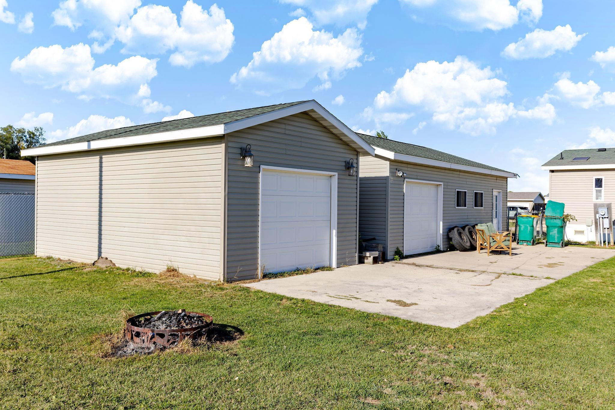 Storage Shed and 3rd stall garage entrance