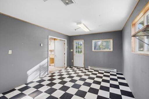This awesome room is on the backside of the garage.