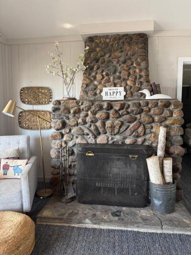 Rock Fireplace