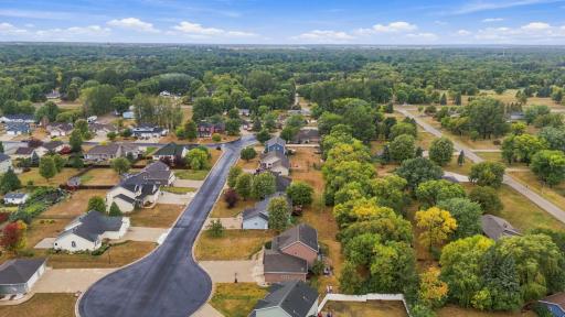 Aerial View of Crystal Creek - Facing West