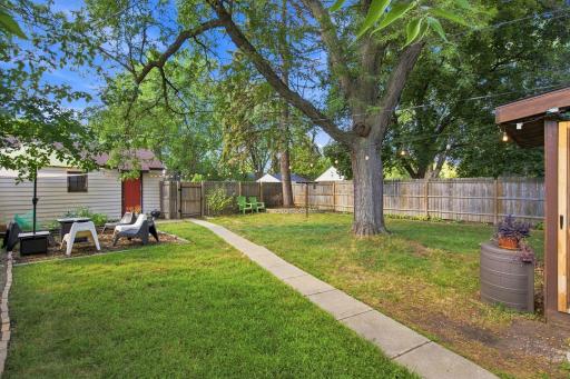 Oversized lot for Minneapolis (50 ft vs 40) offers a nice backyard with newly installed full privacy fence!