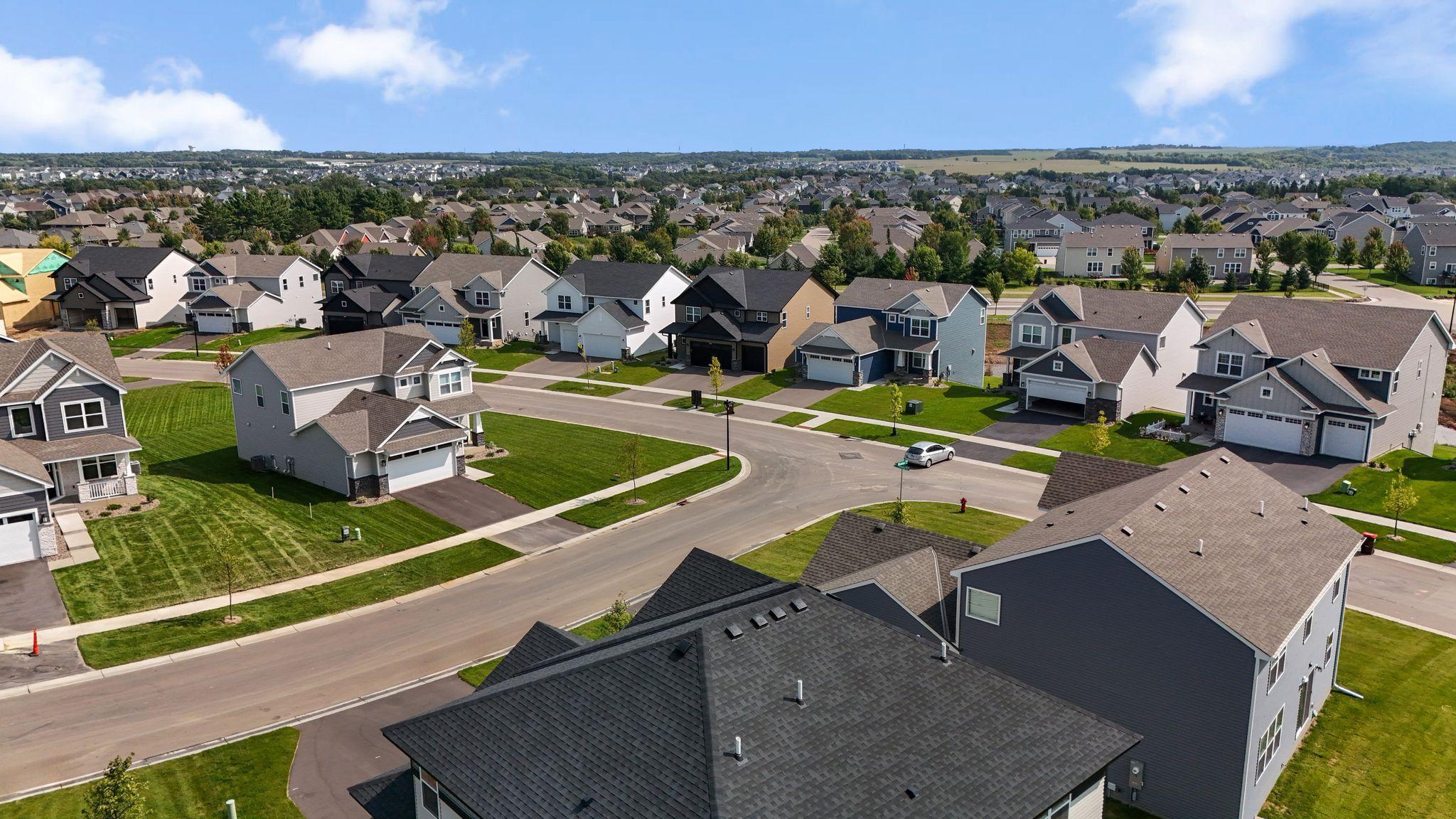 Aerial view of Westwind Community.