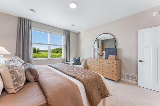 (All photos are of the actual model home.)