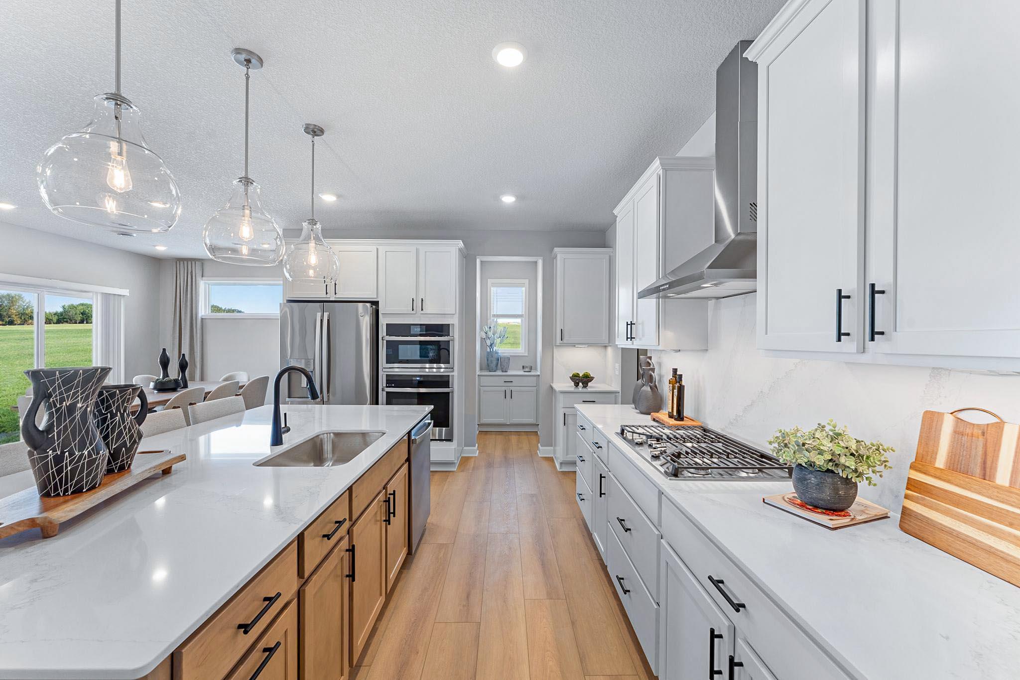 (All photos are of the actual model home.)