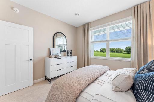 (All photos are of the actual model home.)