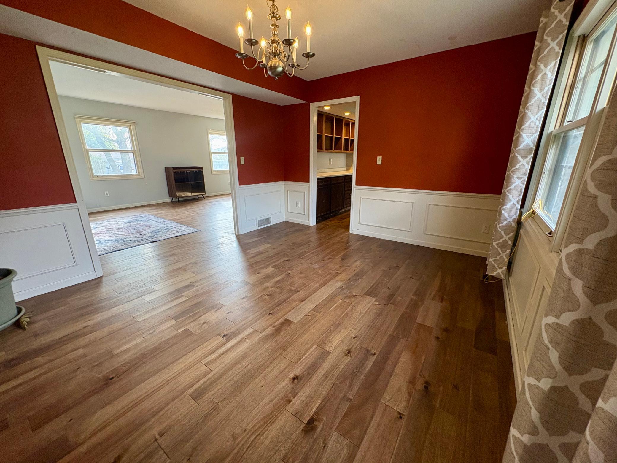 dining into kitchen
