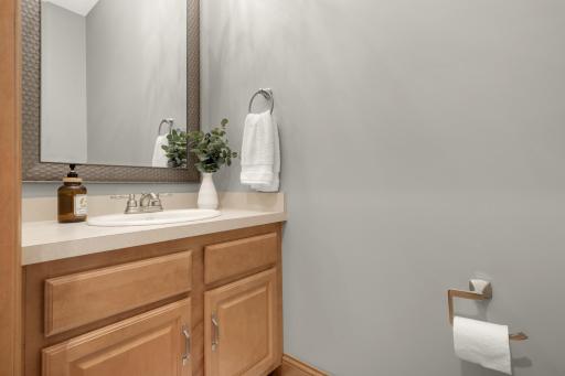 Main level guest powder room