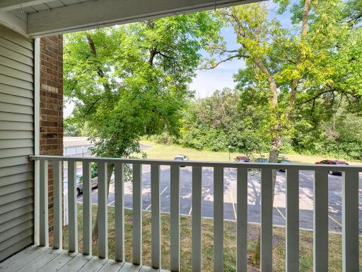 The balcony will be the perfect spot to enjoy your morning coffee from.