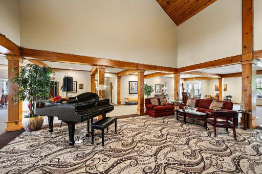 Grand piano and seating
