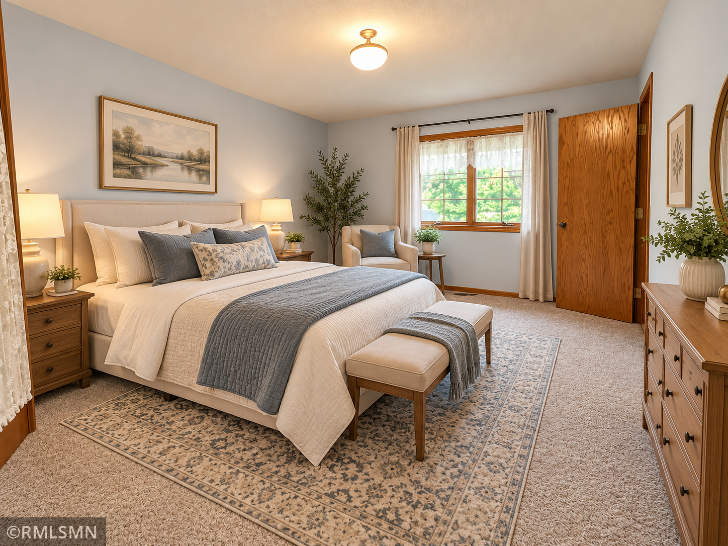 Primary bedroom - Virtually Staged!